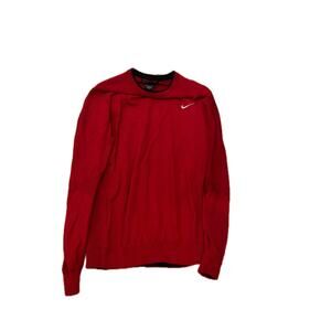 Nike Tiger Woods Collection Red Sweater Crewneck Mens XL